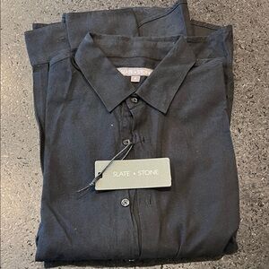 Slate & Stone Men's Black Button Down Shirt